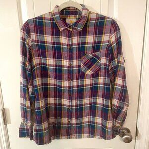 Field & Stream Women’s Medium Plaid Flannel Button Down Shirt